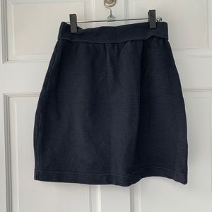Black Rib-knit Skirt by Bettina Riedel Size L